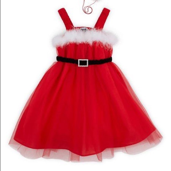 New Mud pie Tulle Santa Dress & Headband Set - Picture 4 of 5